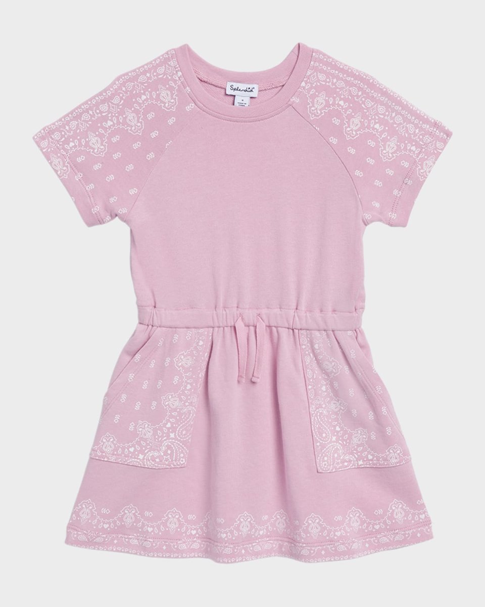 Girl's Bandana Print Dress, Size 2-6